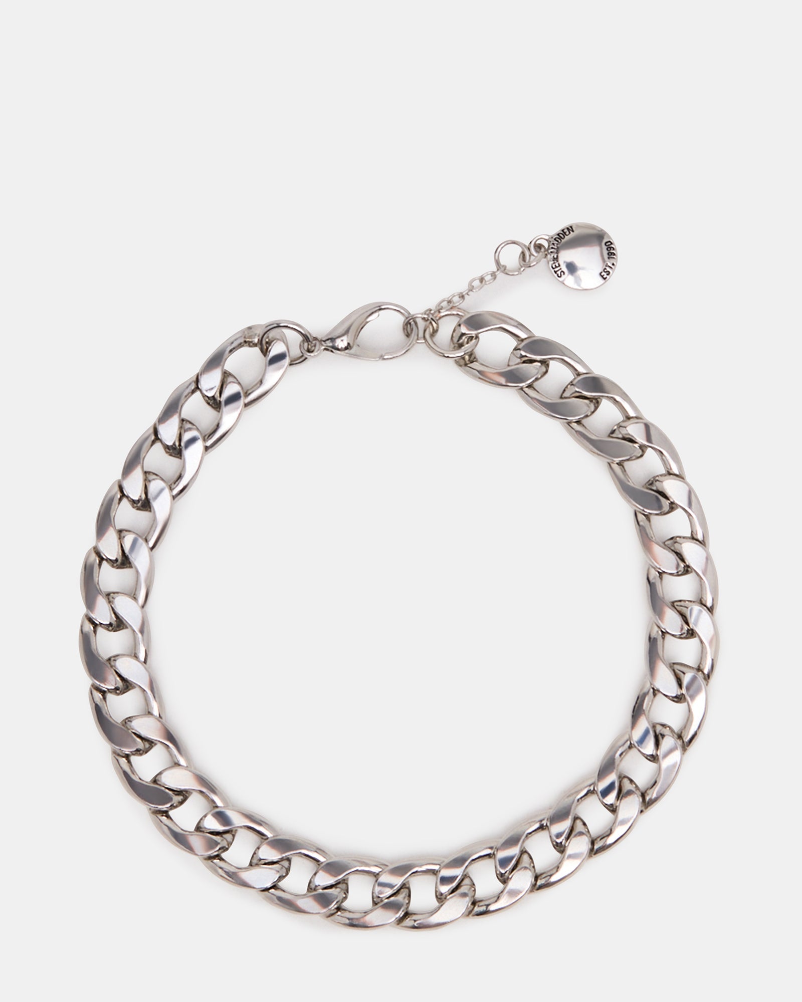 LINK CHAIN ANKLET Silver Women's | Steve Madden