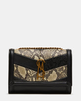 LARISAL Black/Multi Chain Crossbody Shoulder Strap Handbag | Steve Madden
