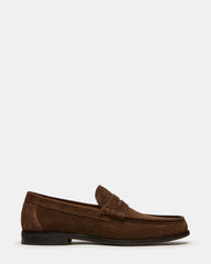 HUCKLE Dark Brown Slip-On Men's Loafer | Steve Madden