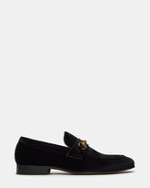 JAKIRO Black Velvet Slip-On Dress Men's Loafer | Steve Madden