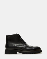 KODA Black Leather Lace-Up Men's Ankle Boot | Steve Madden