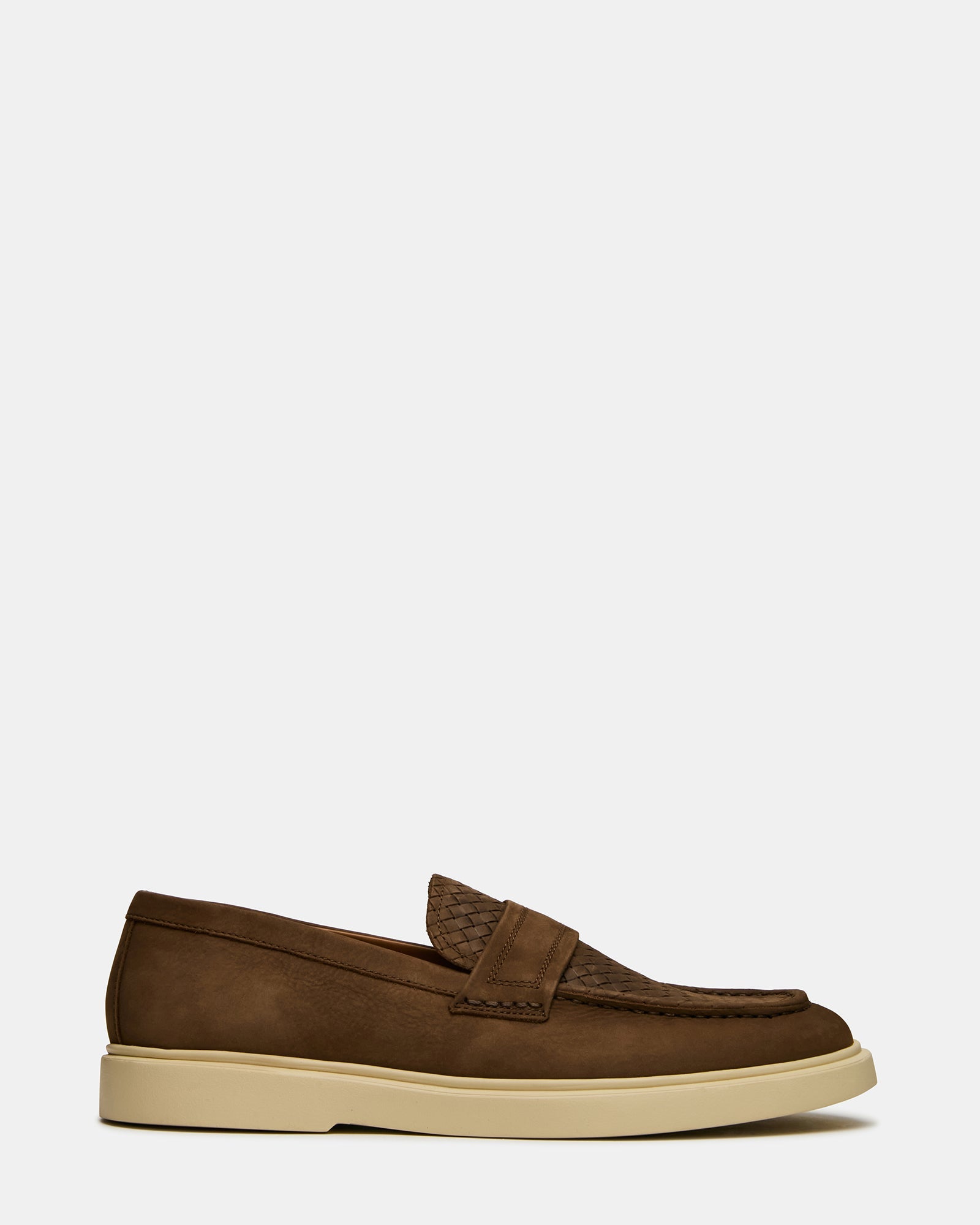 PAUL Brown Woven Slip-On Men's Loafer | Steve Madden