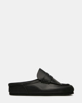 WYATT Black Leather Slip-On Clog Men's Casual | Steve Madden