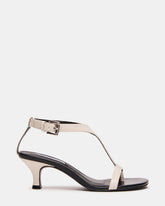 LUNI White Multi Thong T-Strap Women's Kitten Heel | Steve Madden