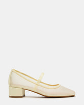 MURAL Butter Yellow Mary Jane Block Heel Square-Toe Women's Heel | Steve Madden