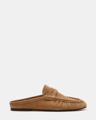 RAFE Taupe Suede Suede Slip-On Mule Women's Loafer | Steve Madden