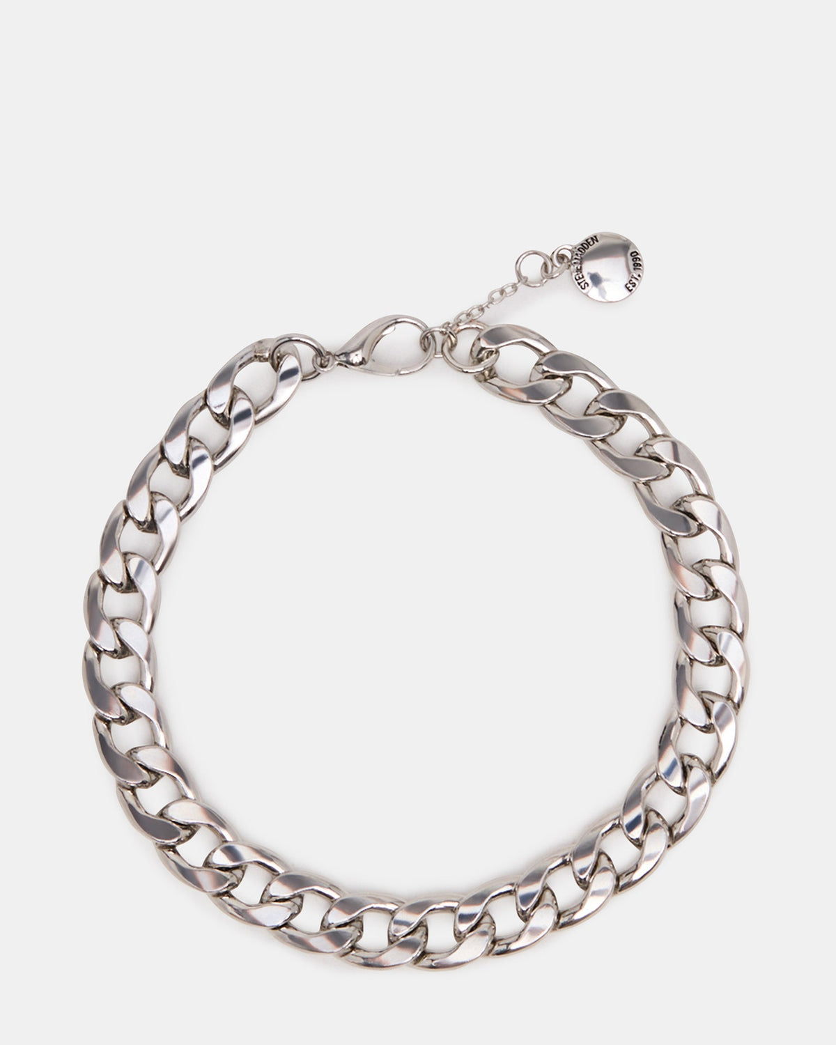 LINK CHAIN ANKLET Silver Women's | Steve Madden