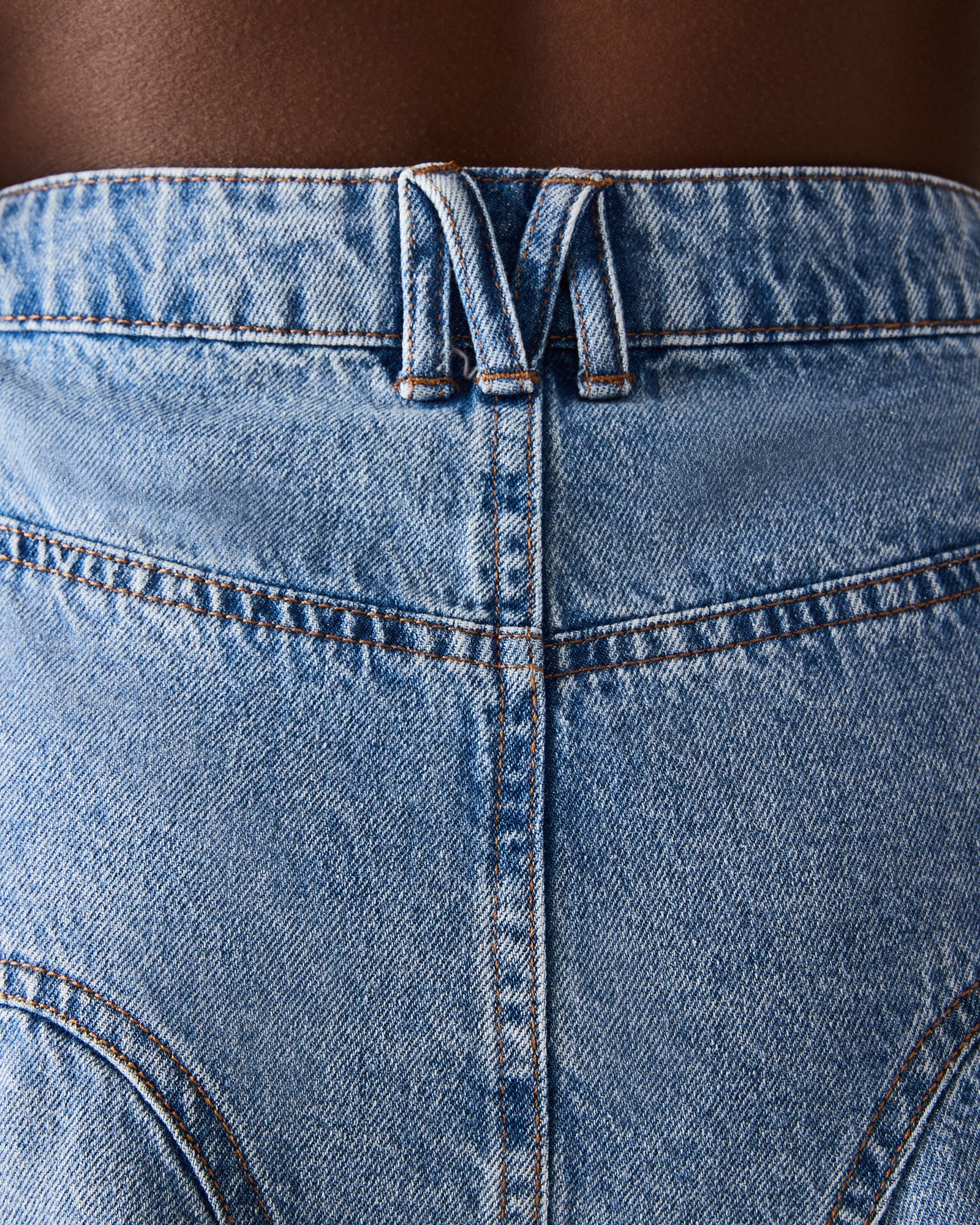 MELANY DENIM SKIRT FOREVER BLUE