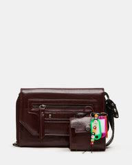 CARLI Wine Crossbody Wallet Charms Handbag | Steve Madden