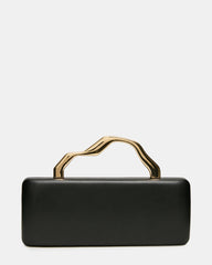 LEENA Bag Black Wavy Metal Clutch Handbag | Steve Madden