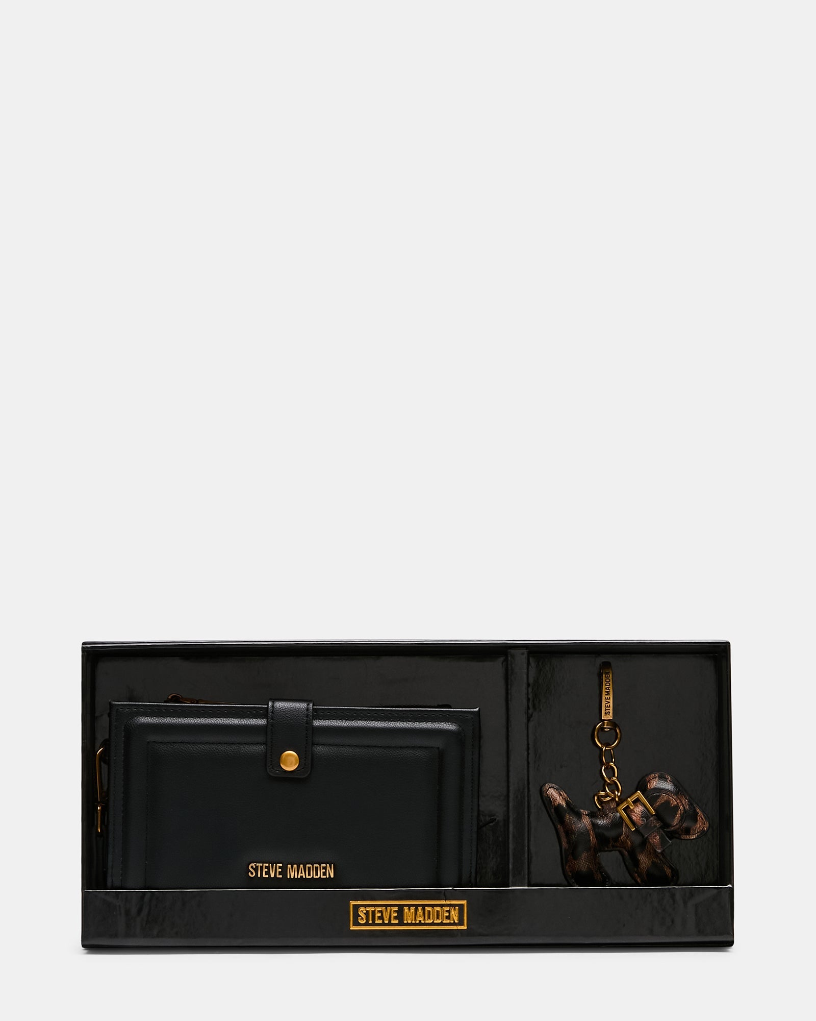 SPARKI Black Dog Charm Wallet Gift Set | Steve Madden
