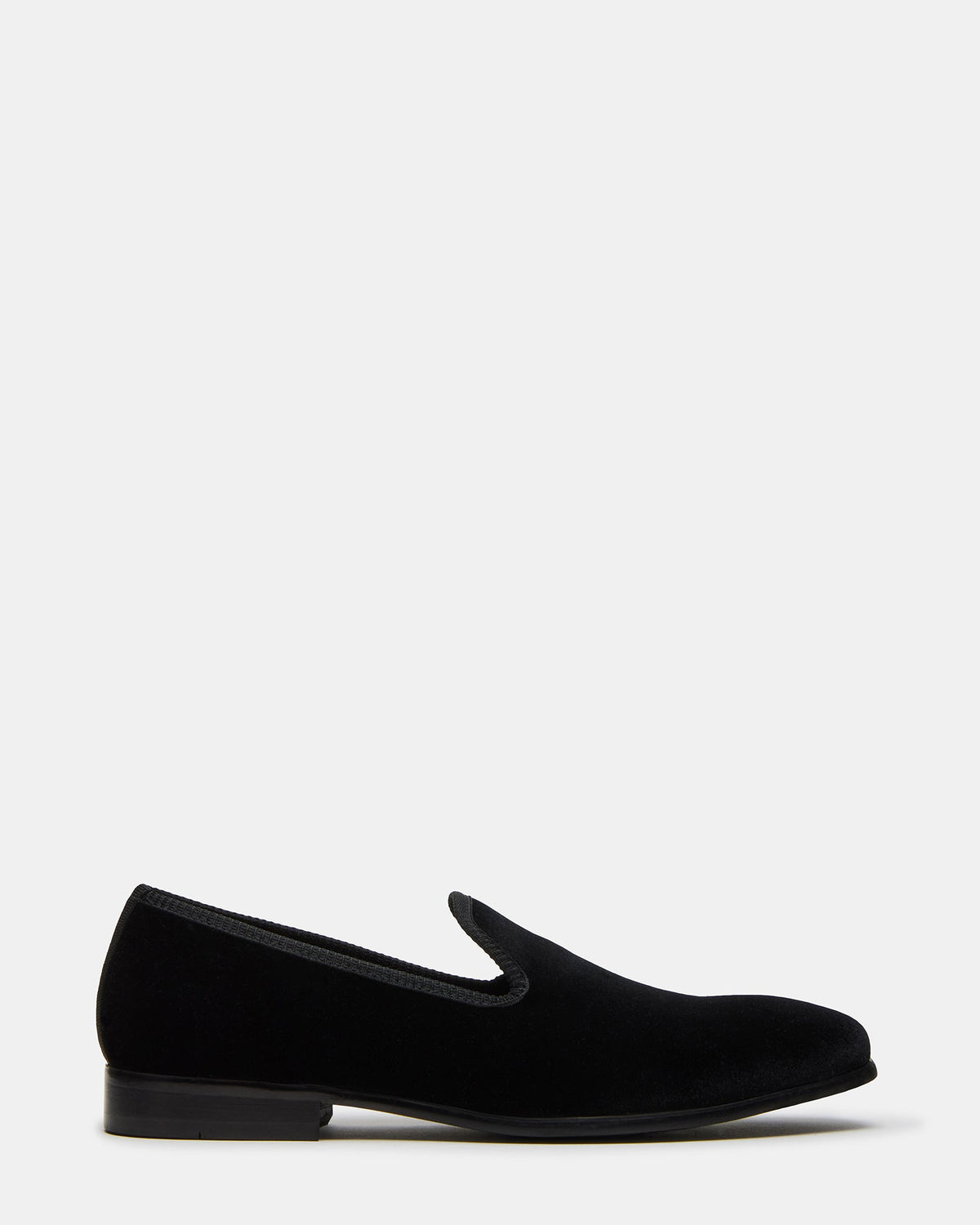 BANNOCH Black Velvet Men's Slip-On Loafer | Steve Madden