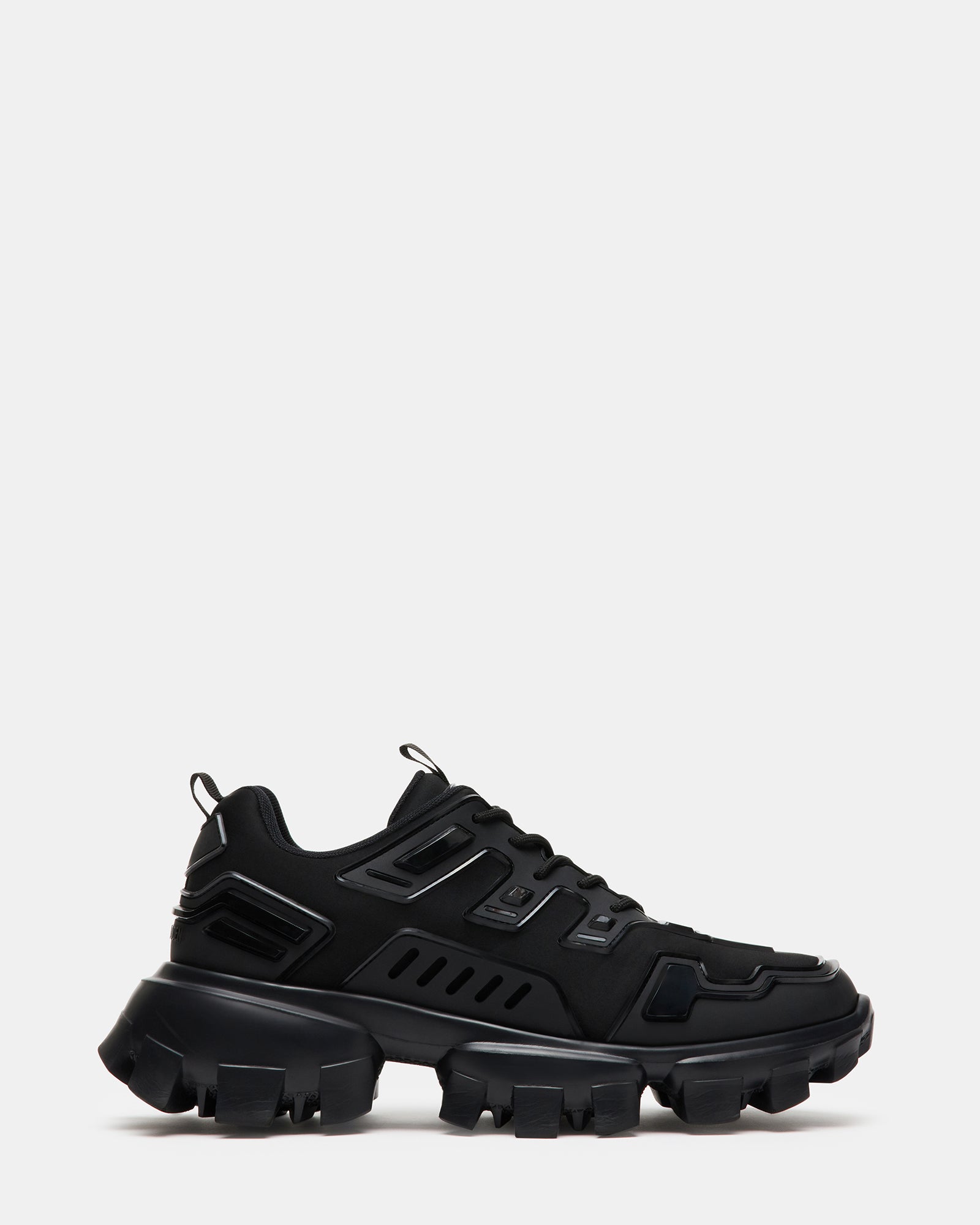 PONCE Black Men's Chunky Sole Lace Up Sneaker | Steve Madden