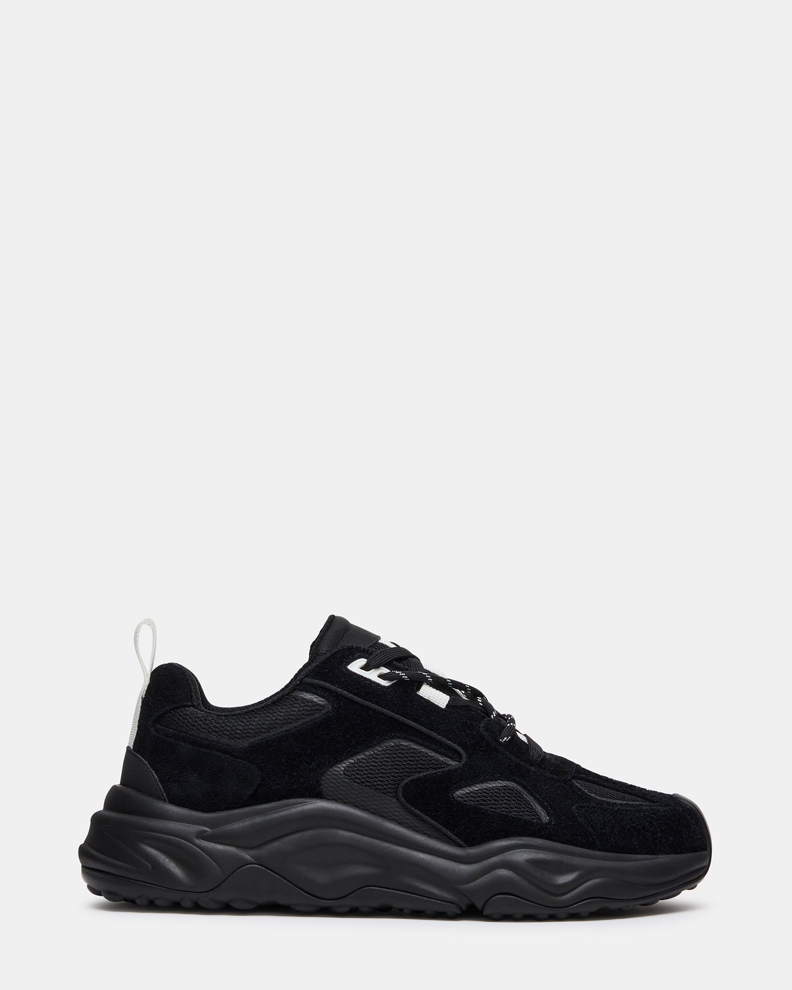 SHILOH Black Multi Low-Top Lace-Up Chunky Men's Sneaker | Steve Madden