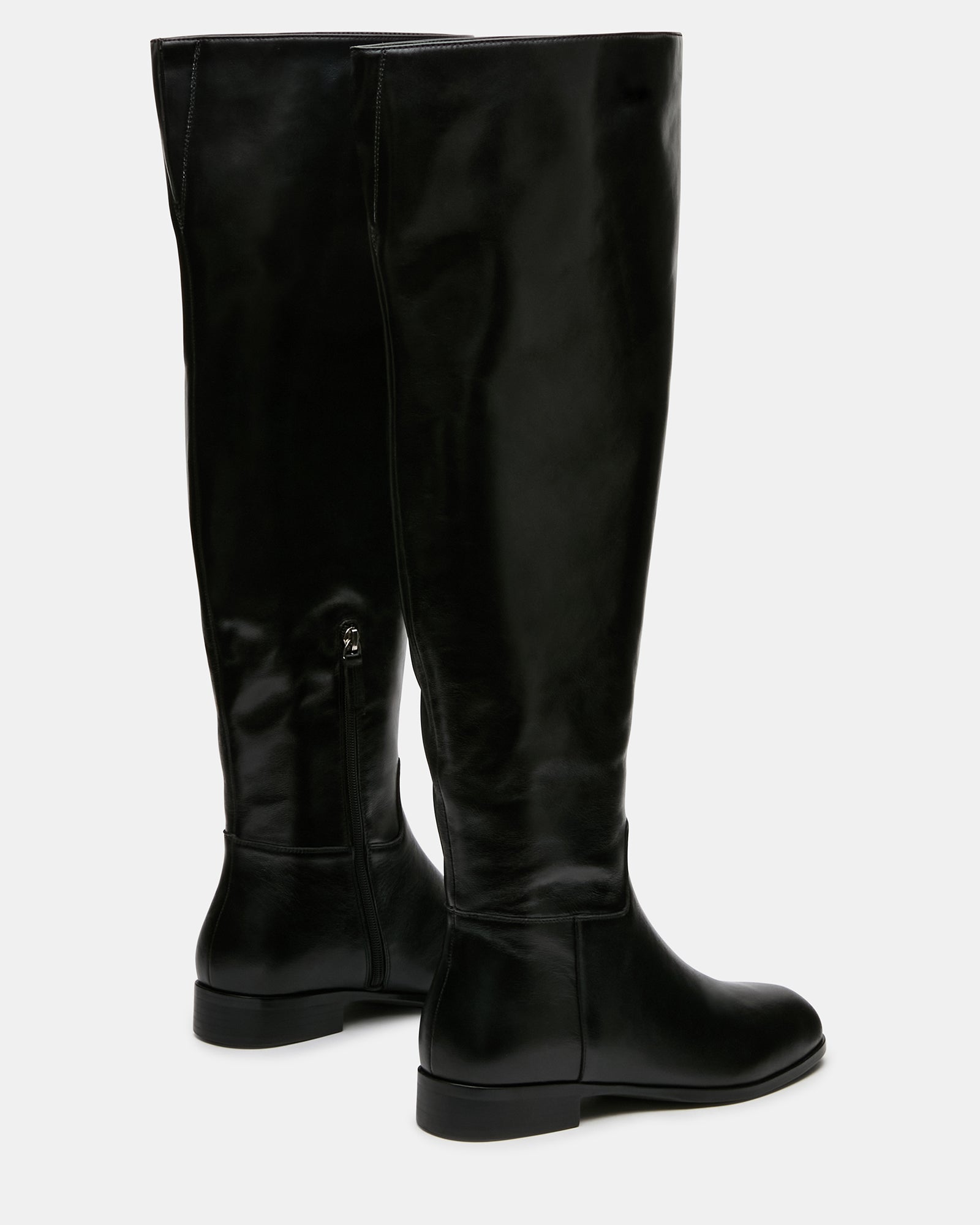 CANTER BLACK LEATHER WIDE CALF