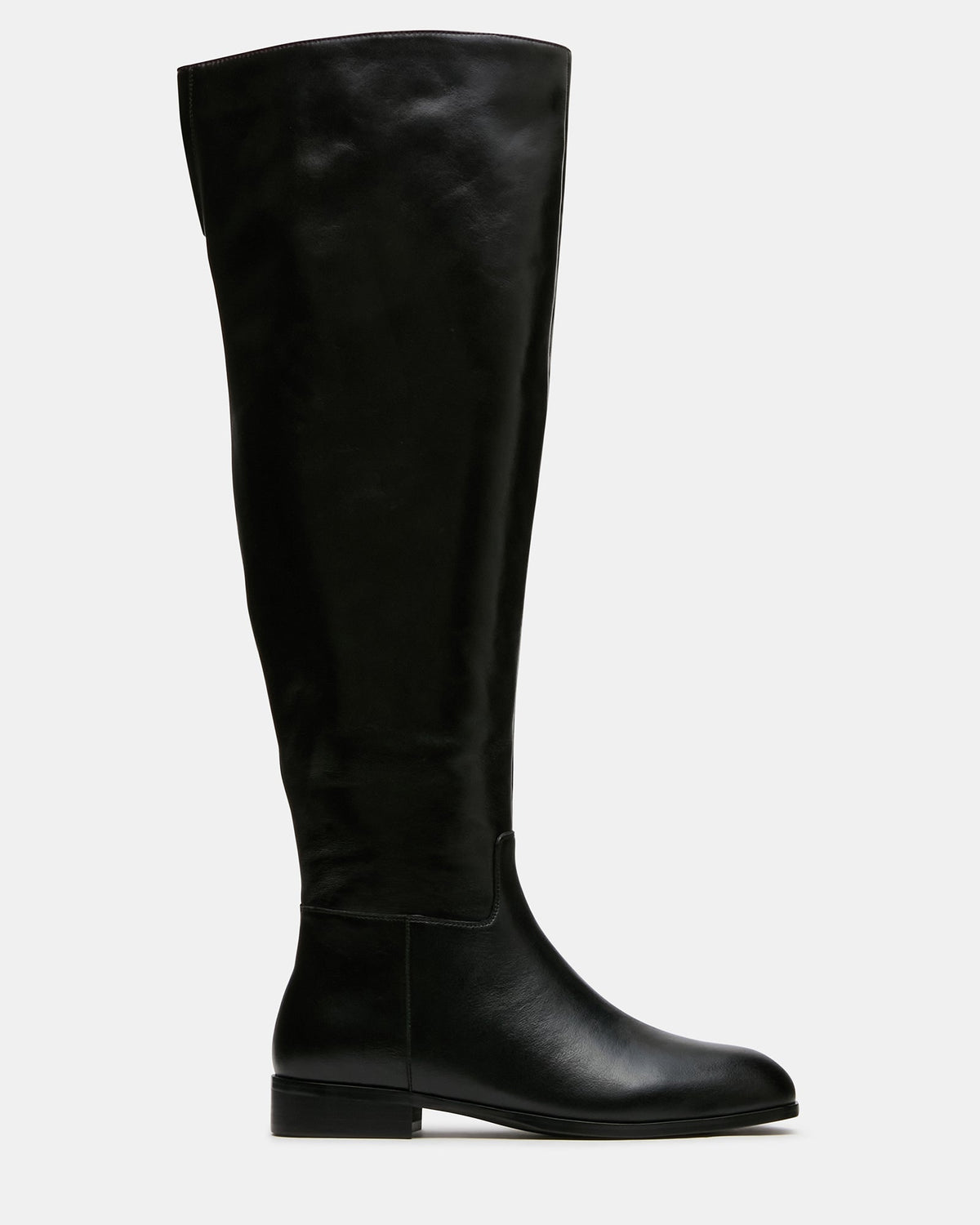 CANTER Black Leather Wide Calf Knee-High Women's Boot | Steve Madden