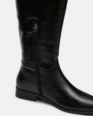 CANTER BLACK LEATHER WIDE CALF