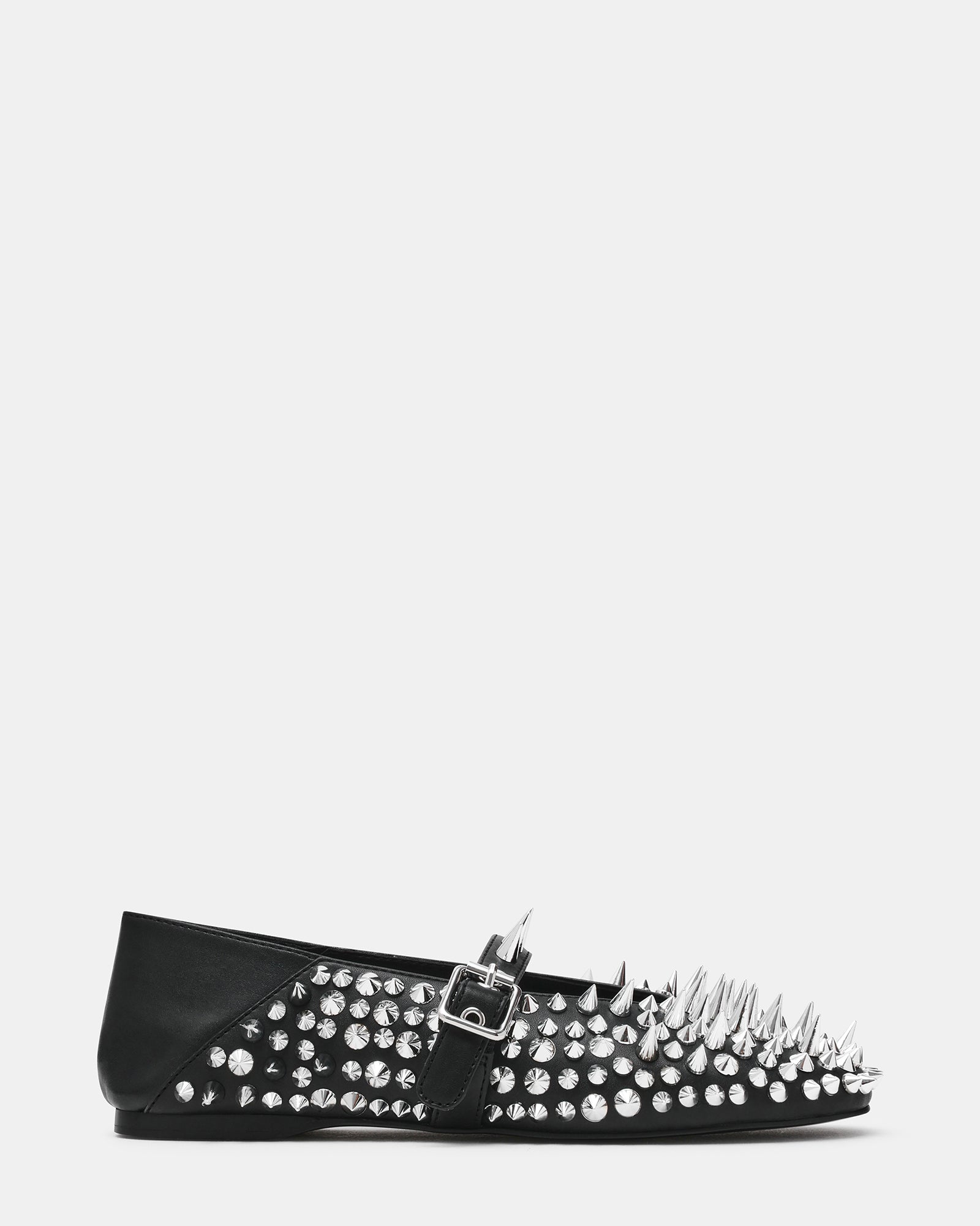 DRAX Black Mary Jane Embellished Women's Ballet Flat | Steve Madden