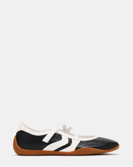 PULSE Black/White Mary Jane Sneakerina Women's Ballet Sneaker | Steve Madden