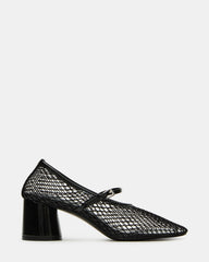 RAYNOR Black Women's Mary Jane Mesh Block Heel | Steve Madden
