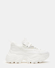 RECOUPE White Women's Chunky Platform Low-Top Sneaker | Steve Madden